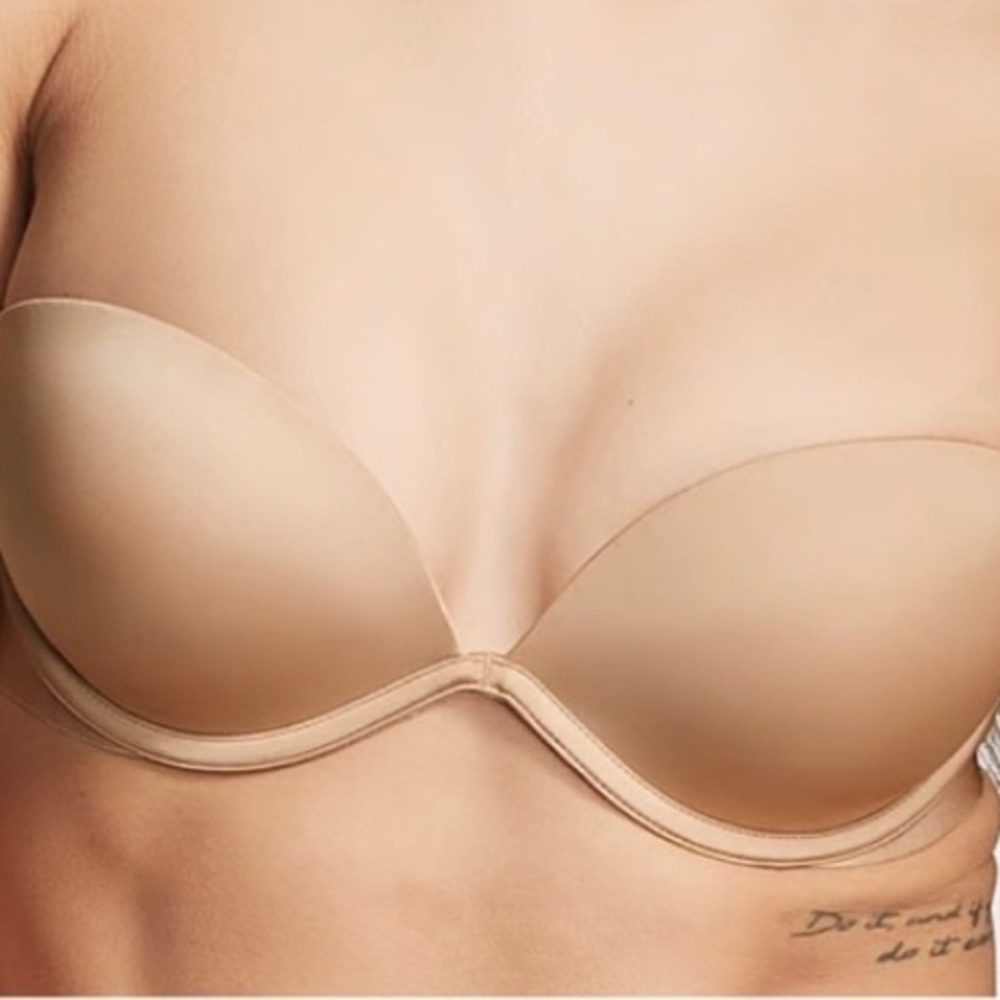 PINK Victoria's Secret Strapless Heartbreaker Push-Up Bra, Size 36D